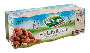 FAGIOLI BORLOTTI VALFRUTTA GR.400X3